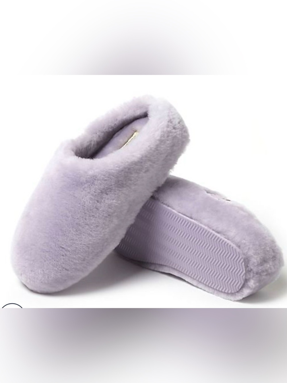 NWOT Fireside Plush Women's Slippers in Light Lavender Size 9